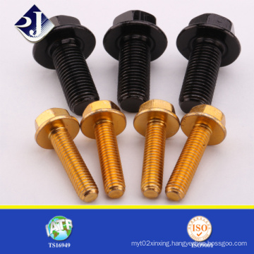 Yellow Zinc Finished Hex Flange Bolt